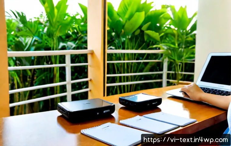 Home 17 넘치는 정보 속에서의 선택 기술 - Photorealistic Vietnamese young professional at a tidy apartment desk in Ho Chi Minh City, calmly co...